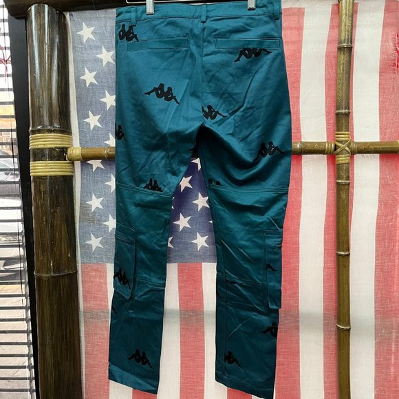 NWT KAPPA AUTHENTIC DAGET Trouser pant women medium cargo green - Picture 2 of 4